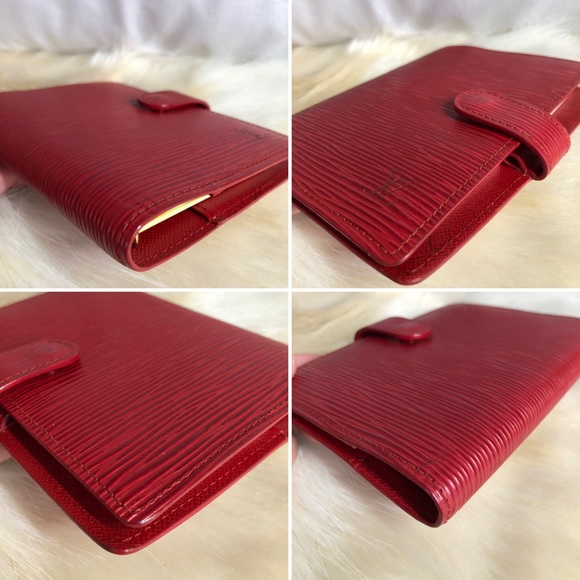 Authentic LV Red Vernis PM Agenda - Picture 6 of 8
